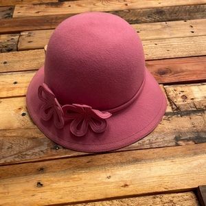 Ann Taylor Loft pink petite brim hat